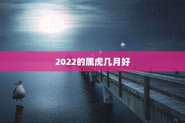 2022的属虎几月好