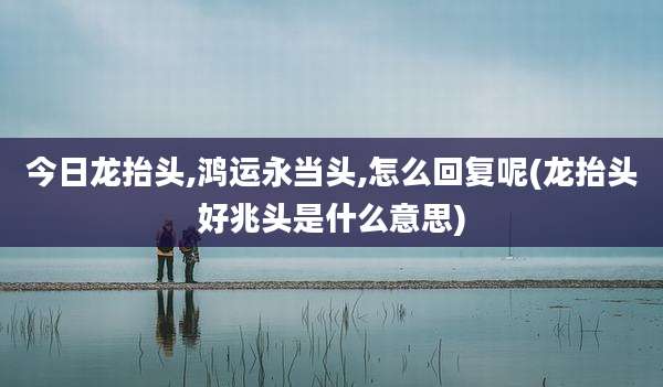 今日龙抬头,鸿运永当头,怎么回复呢(龙抬头好兆头是什么意思)