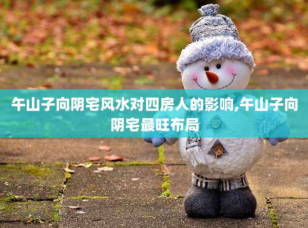 午山子向阴宅风水对四房人的影响,午山子向阴宅最旺布局