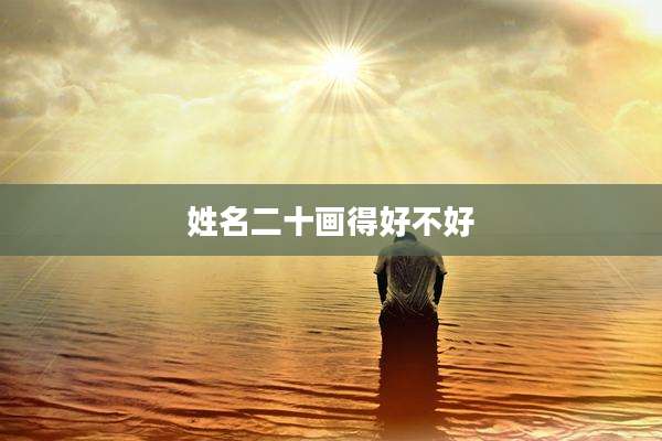 姓名二十画得好不好