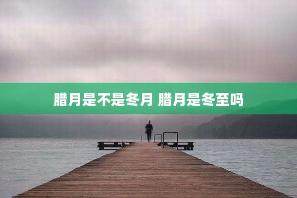 腊月是不是冬月 腊月是冬至吗
