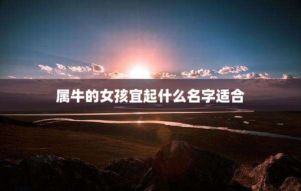 属牛的女孩宜起什么名字适合