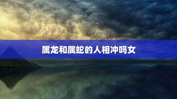 属龙和属蛇的人相冲吗女