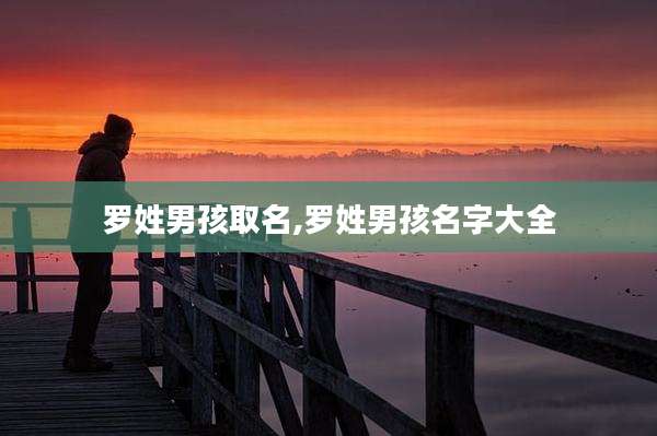 罗姓男孩取名,罗姓男孩名字大全