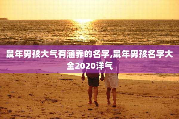 鼠年男孩大气有涵养的名字,鼠年男孩名字大全2020洋气