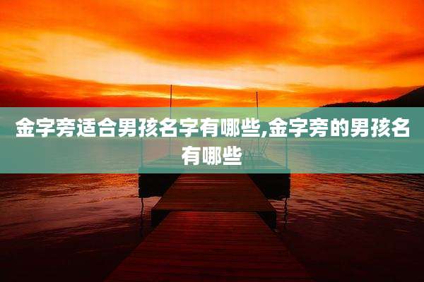 金字旁适合男孩名字有哪些,金字旁的男孩名有哪些