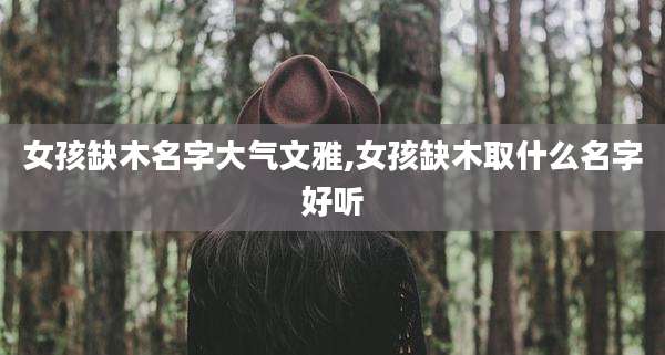 女孩缺木名字大气文雅,女孩缺木取什么名字好听