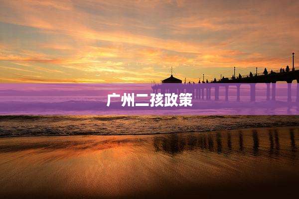 广州二孩政策