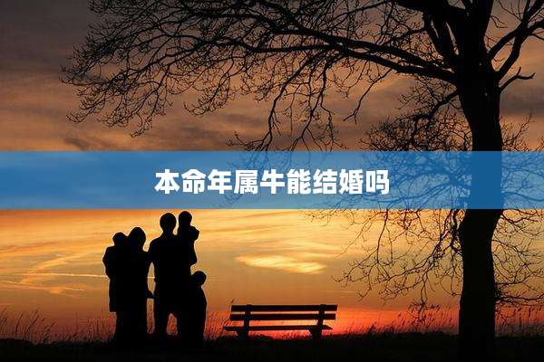 本命年属牛能结婚吗