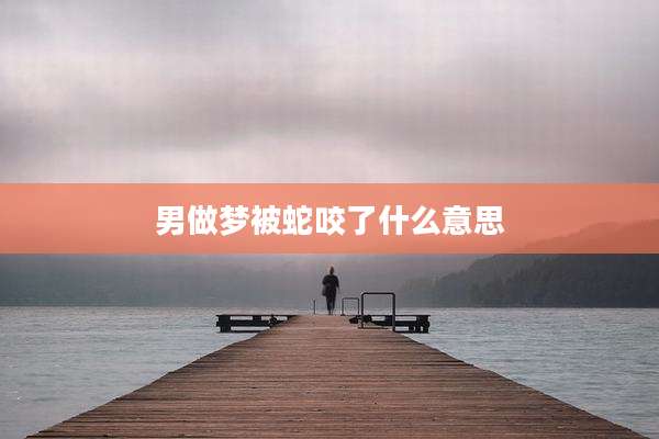 男做梦被蛇咬了什么意思