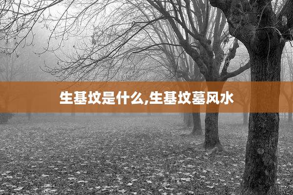 生基坟是什么,生基坟墓风水