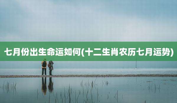 七月份出生命运如何(十二生肖农历七月运势)