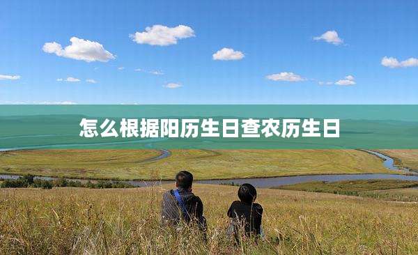 怎么根据阳历生日查农历生日