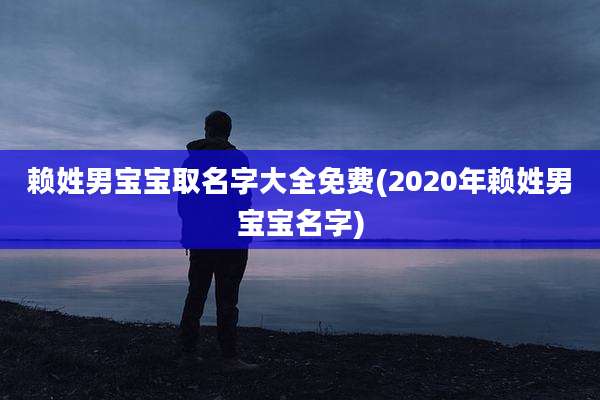赖姓男宝宝取名字大全免费(2020年赖姓男宝宝名字)