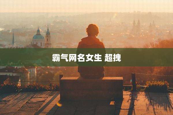 霸气网名女生 超拽