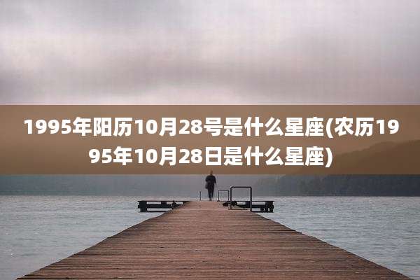 1995年阳历10月28号是什么星座(农历1995年10月28日是什么星座)