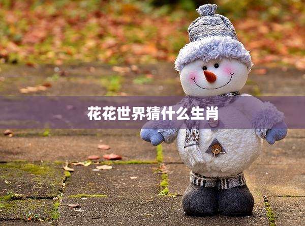 花花世界猜什么生肖