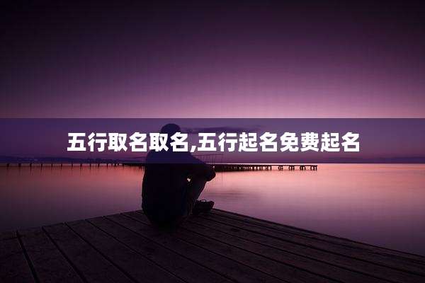 五行取名取名,五行起名免费起名