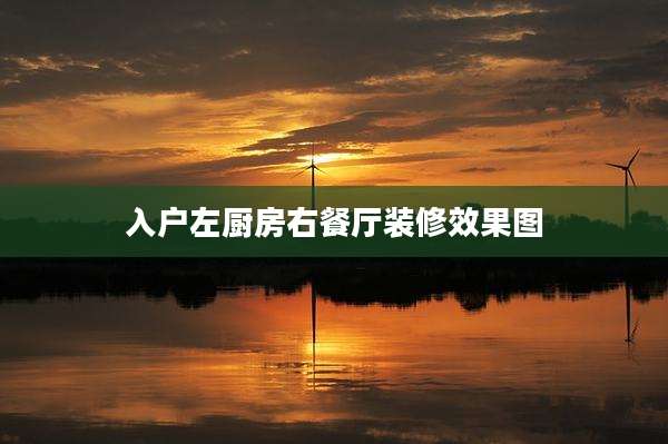 入户左厨房右餐厅装修效果图