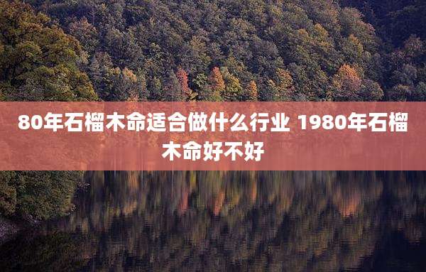 80年石榴木命适合做什么行业 1980年石榴木命好不好
