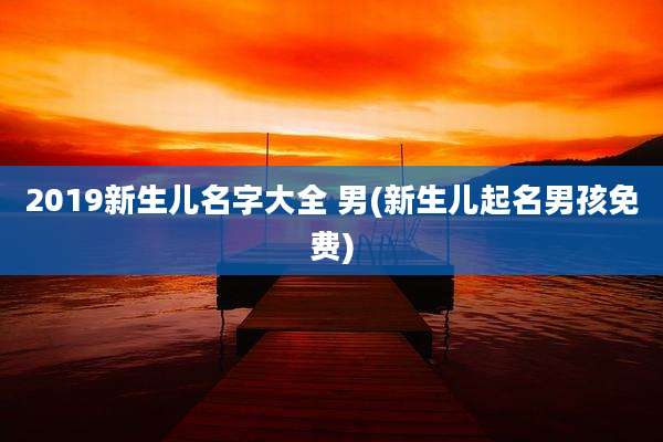 2019新生儿名字大全 男(新生儿起名男孩免费)