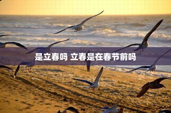 是立春吗 立春是在春节前吗