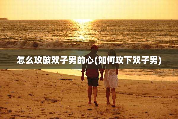 怎么攻破双子男的心(如何攻下双子男)
