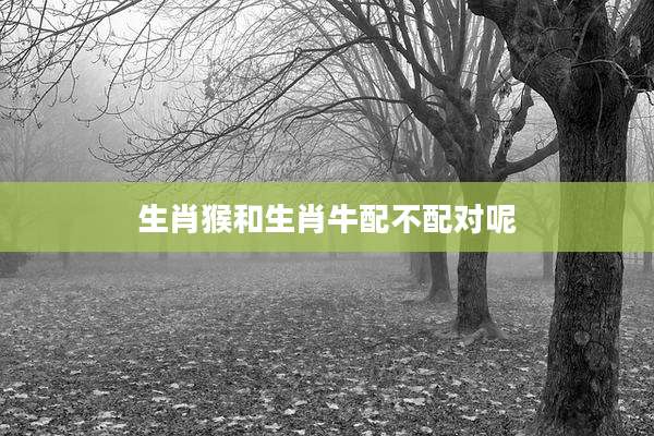 生肖猴和生肖牛配不配对呢