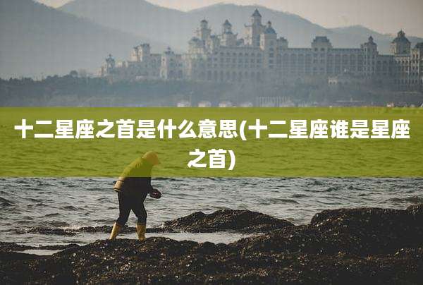十二星座之首是什么意思(十二星座谁是星座之首)