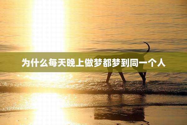 为什么每天晚上做梦都梦到同一个人