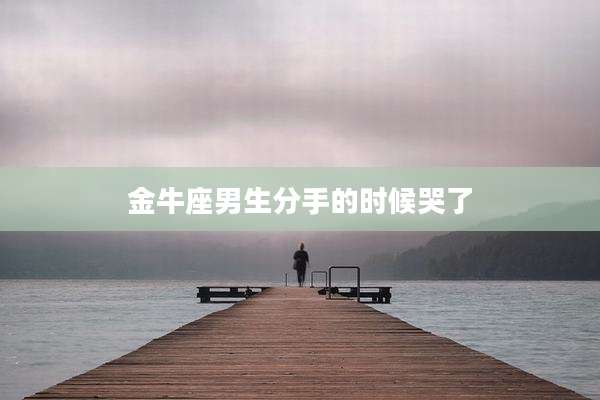 金牛座男生分手的时候哭了