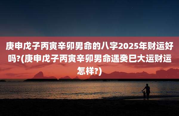 庚申戊子丙寅辛卯男命的八字2025年财运好吗?(庚申戊子丙寅辛卯男命遇癸巳大运财运怎样?)