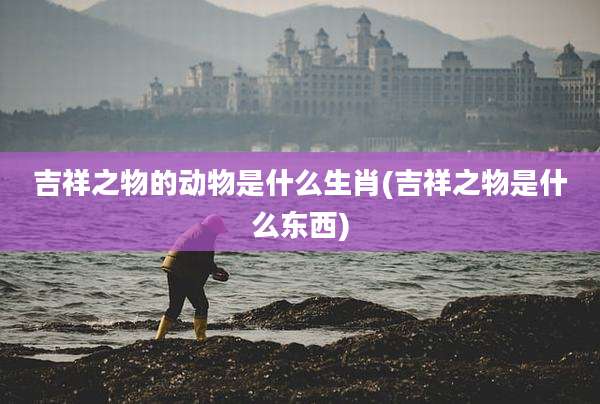吉祥之物的动物是什么生肖(吉祥之物是什么东西)