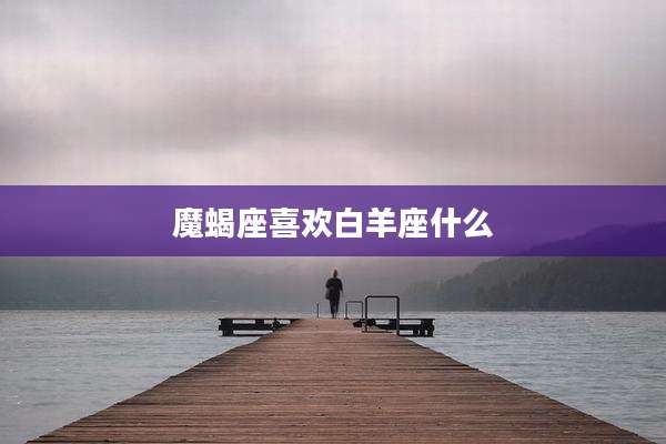 魔蝎座喜欢白羊座什么