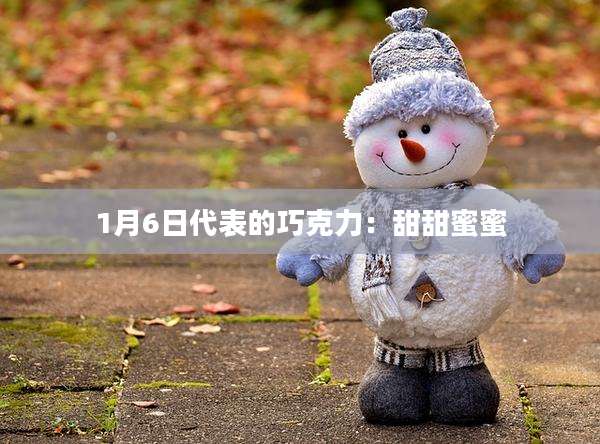 1月6日代表的巧克力:甜甜蜜蜜
