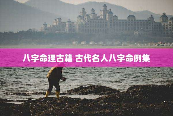 八字命理古籍 古代名人八字命例集