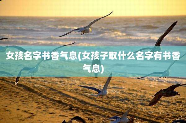 女孩名字书香气息(女孩子取什么名字有书香气息)