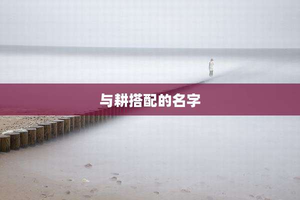 与耕搭配的名字