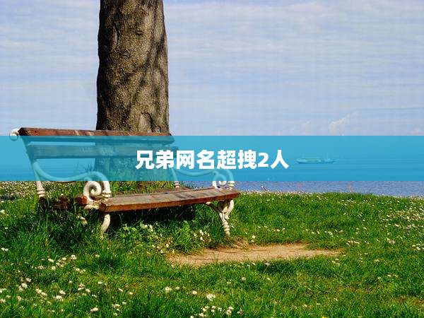兄弟网名超拽2人
