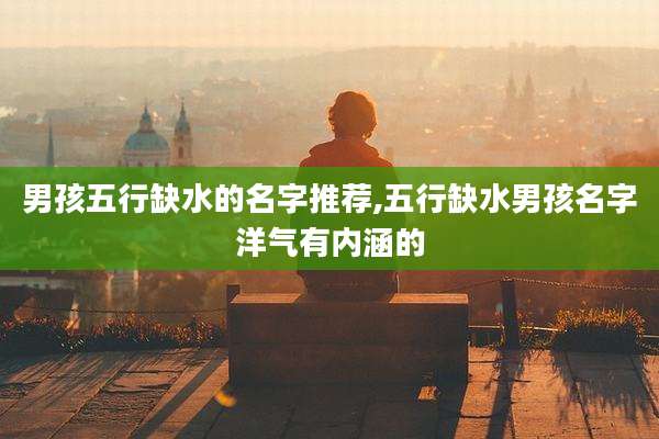 男孩五行缺水的名字推荐,五行缺水男孩名字洋气有内涵的