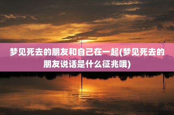 梦见死去的朋友和自己在一起(梦见死去的朋友说话是什么征兆哦)
