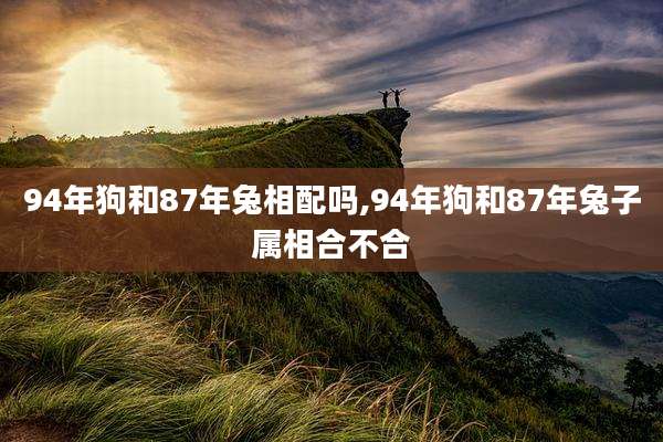 94年狗和87年兔相配吗,94年狗和87年兔子属相合不合