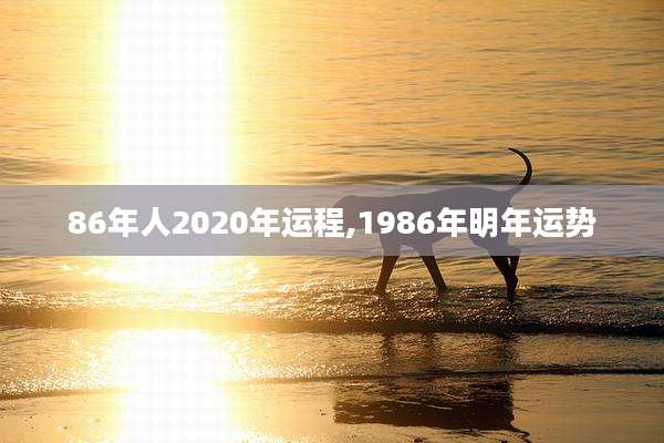 86年人2020年运程,1986年明年运势