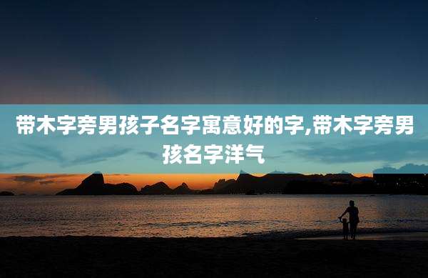 带木字旁男孩子名字寓意好的字,带木字旁男孩名字洋气