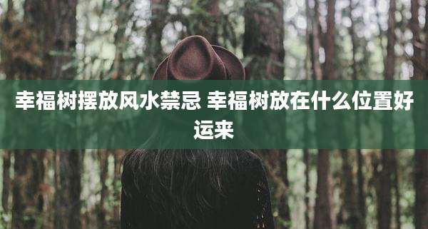 幸福树摆放风水禁忌 幸福树放在什么位置好运来