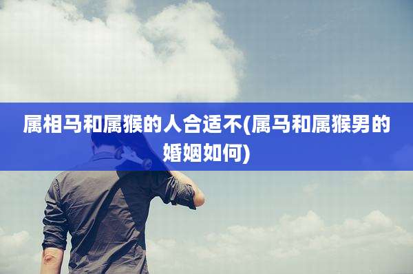 属相马和属猴的人合适不(属马和属猴男的婚姻如何)