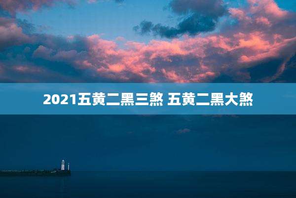 2021五黄二黑三煞 五黄二黑大煞