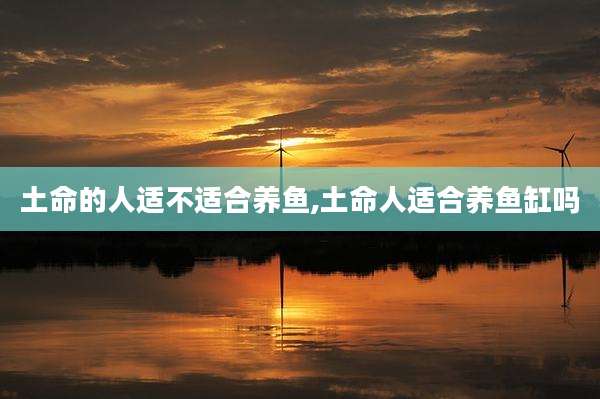 土命的人适不适合养鱼,土命人适合养鱼缸吗