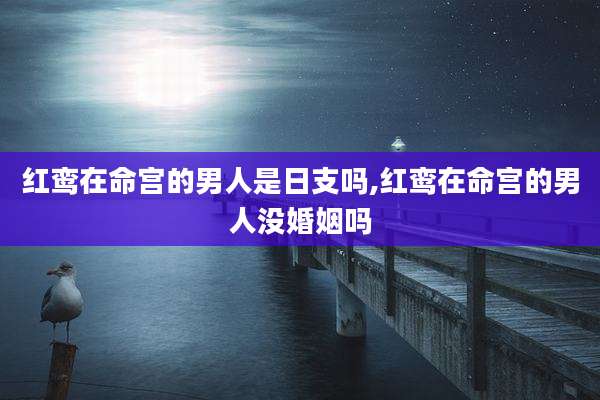 红鸾在命宫的男人是日支吗,红鸾在命宫的男人没婚姻吗