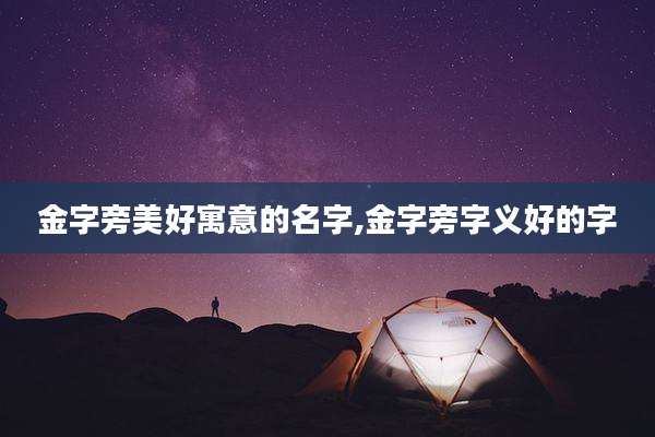 金字旁美好寓意的名字,金字旁字义好的字